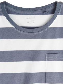 GATE Bawełniana koszulka w paski|Dzieci Chłopcy·Koszulki