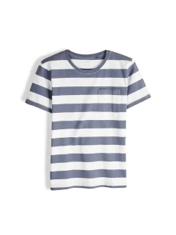 GATE Bawełniana koszulka w paski|Dzieci Chłopcy·Koszulki