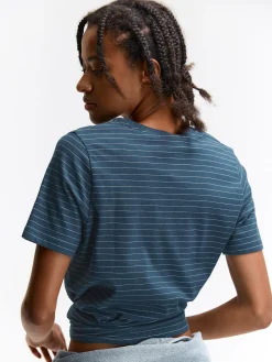 GATE Bawełniana koszulka w paski| Koszulki I Topy·Koszulki