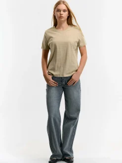 GATE Bawełniana koszulka w paski| Koszulki I Topy·Koszulki