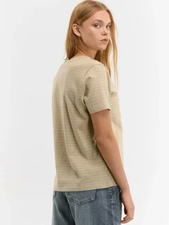 GATE Bawełniana koszulka w paski| Koszulki I Topy·Koszulki