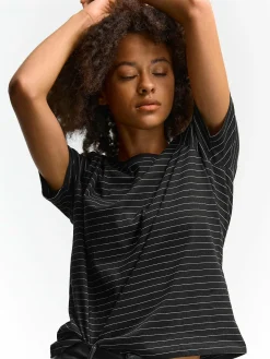 GATE Bawełniana koszulka w paski| Koszulki I Topy·Koszulki