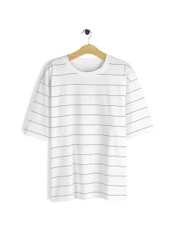 GATE Bawełniana koszulka w paski| Koszulki·Koszulki ☀️