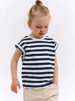 GATE Bawełniana koszulka w paski|Dzieci Dziewczynki·Koszulki I Topy