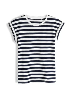 GATE Bawełniana koszulka w paski|Dzieci Dziewczynki·Koszulki I Topy