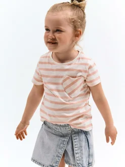 GATE Bawełniana koszulka w paski|Dzieci Dziewczynki·Koszulki I Topy