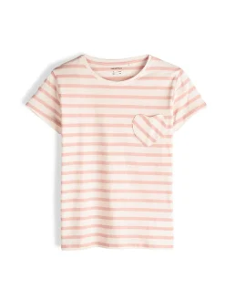 GATE Bawełniana koszulka w paski|Dzieci Dziewczynki·Koszulki I Topy