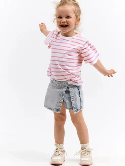 GATE Bawełniana koszulka w paski|Dzieci Dziewczynki·Koszulki I Topy