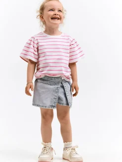 GATE Bawełniana koszulka w paski|Dzieci Dziewczynki·Koszulki I Topy