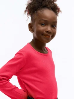 GATE Bawełniana koszulka w prążki|Dzieci Dziewczynki·Koszulki I Topy