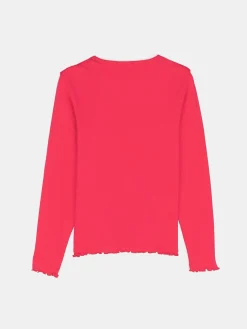 GATE Bawełniana koszulka w prążki|Dzieci Dziewczynki·Koszulki I Topy