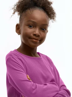 GATE Bawełniana koszulka w prążki|Dzieci Dziewczynki·Koszulki I Topy