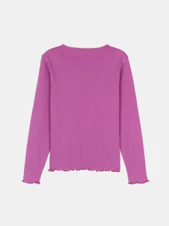 GATE Bawełniana koszulka w prążki|Dzieci Dziewczynki·Koszulki I Topy