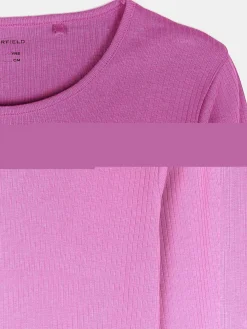 GATE Bawełniana koszulka w prążki|Dzieci Dziewczynki·Koszulki I Topy