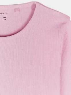 GATE Bawełniana koszulka w prążki|Dzieci Dziewczynki·Koszulki I Topy