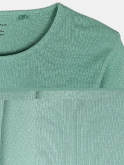 GATE Bawełniana koszulka w prążki|Dzieci Dziewczynki·Koszulki I Topy