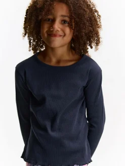 GATE Bawełniana koszulka w prążki|Dzieci Dziewczynki·Koszulki I Topy