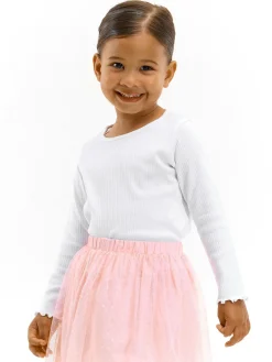 GATE Bawełniana koszulka w prążki|Dzieci Dziewczynki·Koszulki I Topy