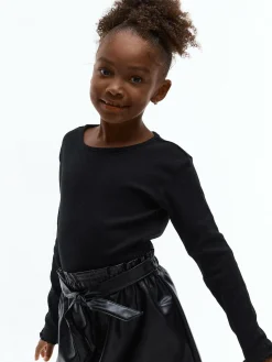 GATE Bawełniana koszulka w prążki|Dzieci Dziewczynki·Koszulki I Topy