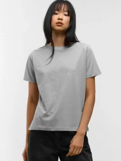 GATE Bawełniana koszulka z aplikacją| Koszulki I Topy·Koszulki