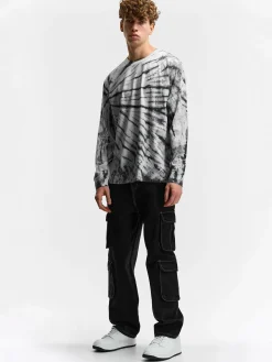 GATE Bawełniana koszulka z batiku| Koszulki·Koszulki Z Długim Rękawem