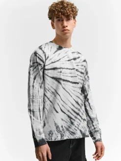 GATE Bawełniana koszulka z batiku| Koszulki·Koszulki Z Długim Rękawem