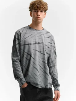 GATE Bawełniana koszulka z batiku| Koszulki·Koszulki Z Długim Rękawem