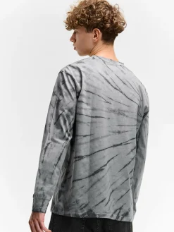 GATE Bawełniana koszulka z batiku| Koszulki·Koszulki Z Długim Rękawem