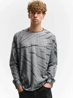 GATE Bawełniana koszulka z batiku| Koszulki·Koszulki Z Długim Rękawem