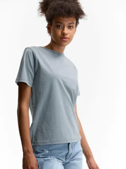 GATE Bawełniana koszulka z efektem sprania| Koszulki I Topy·Koszulki