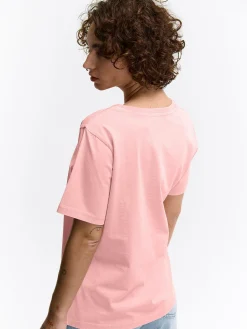 GATE Bawełniana koszulka z efektem sprania| Koszulki I Topy·Koszulki