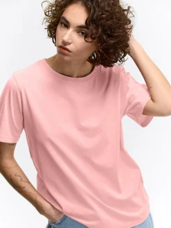 GATE Bawełniana koszulka z efektem sprania| Koszulki I Topy·Koszulki