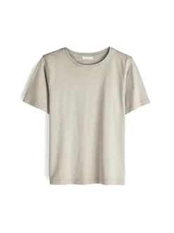 GATE Bawełniana koszulka z efektem sprania| Koszulki I Topy·Koszulki