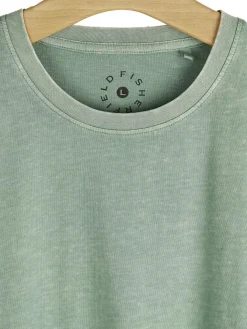 GATE Bawełniana koszulka z efektem sprania| Koszulki·Koszulki ☀️|Koszulki·Basic Koszulki I Podkoszulki