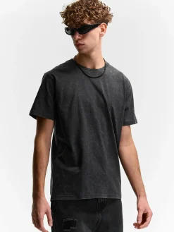 GATE Bawełniana koszulka z efektem sprania| Koszulki·Koszulki ☀️|Koszulki·Basic Koszulki I Podkoszulki