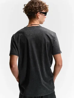 GATE Bawełniana koszulka z efektem sprania| Koszulki·Koszulki ☀️|Koszulki·Basic Koszulki I Podkoszulki