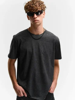 GATE Bawełniana koszulka z efektem sprania| Koszulki·Koszulki ☀️|Koszulki·Basic Koszulki I Podkoszulki