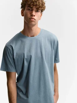 GATE Bawełniana koszulka z efektem sprania| Koszulki·Koszulki ☀️|Koszulki·Basic Koszulki I Podkoszulki