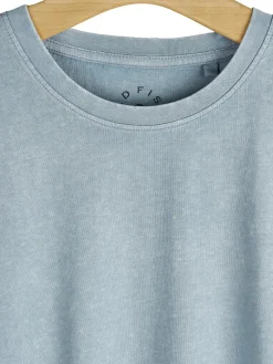 GATE Bawełniana koszulka z efektem sprania| Koszulki·Koszulki ☀️|Koszulki·Basic Koszulki I Podkoszulki