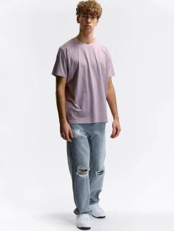 GATE Bawełniana koszulka z efektem sprania| Koszulki·Koszulki ☀️|Koszulki·Basic Koszulki I Podkoszulki