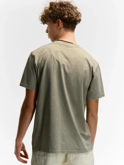 GATE Bawełniana koszulka z efektem sprania| Koszulki·Koszulki ☀️|Koszulki·Basic Koszulki I Podkoszulki