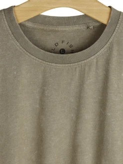 GATE Bawełniana koszulka z efektem sprania| Koszulki·Koszulki ☀️|Koszulki·Basic Koszulki I Podkoszulki