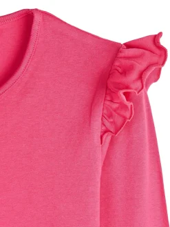 GATE Bawełniana koszulka z falbankami|Dzieci Dziewczynki·Koszulki I Topy