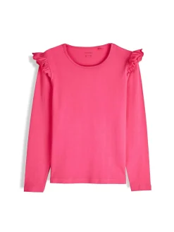 GATE Bawełniana koszulka z falbankami|Dzieci Dziewczynki·Koszulki I Topy