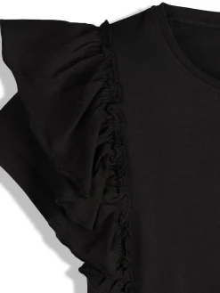 GATE Bawełniana koszulka z falbankami|Dzieci Dziewczynki·Koszulki I Topy