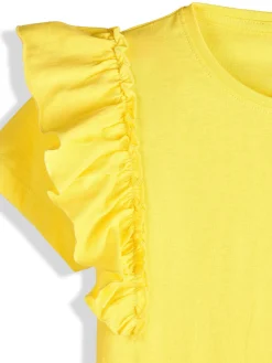 GATE Bawełniana koszulka z falbankami|Dzieci Dziewczynki·Koszulki I Topy