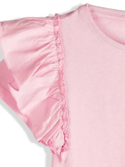 GATE Bawełniana koszulka z falbankami|Dzieci Dziewczynki·Koszulki I Topy