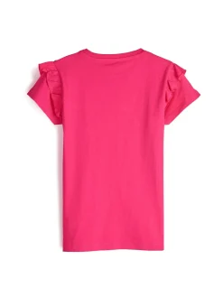 GATE Bawełniana koszulka z falbankami|Dzieci Dziewczynki·Koszulki I Topy