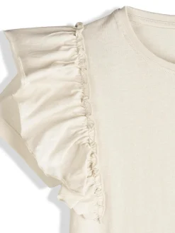 GATE Bawełniana koszulka z falbankami|Dzieci Dziewczynki·Koszulki I Topy