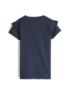 GATE Bawełniana koszulka z falbankami|Dzieci Dziewczynki·Koszulki I Topy